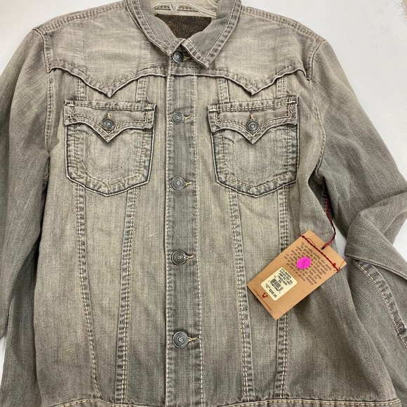 grey true religion jacket